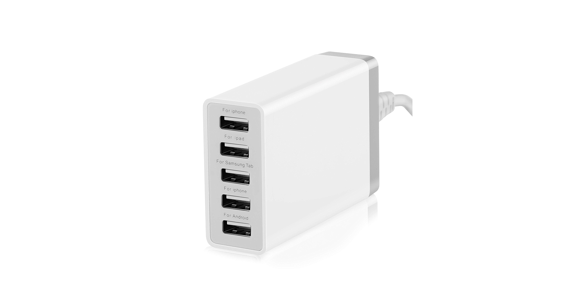 スマホアクセサリー Smart USB Charger 40W 8A 8 Multi-Port 8-port USB charger 40W multi-functional USB travel charger